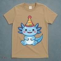 Birthday Axolotl Party Gift T-Shirt thumb 5
