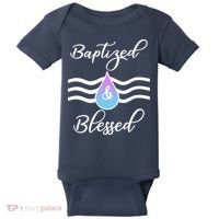 Baptized And Blessed  Baby Bodysuit thumb 0