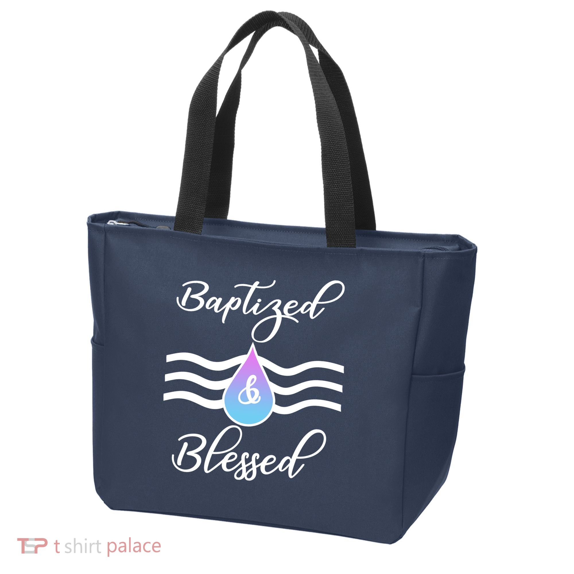 Baptized And Blessed  Tote Bag