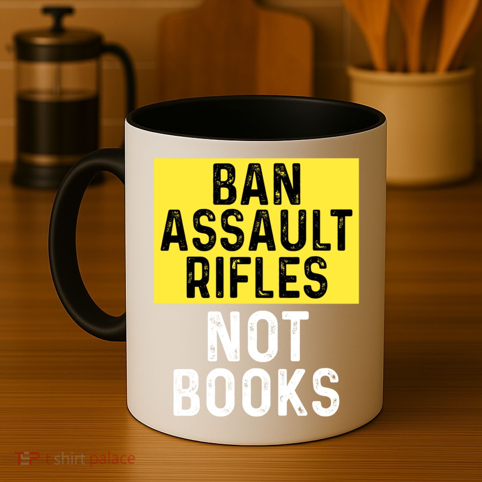 Ban Assault Rifles Not Books Coffee Mug