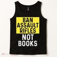 Ban Assault Rifles Not Books Tank Top thumb 2