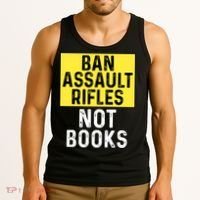 Ban Assault Rifles Not Books Tank Top thumb 3
