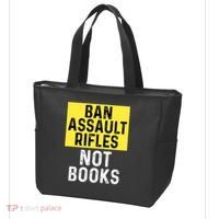 Ban Assault Rifles Not Books Tote Bag thumb 3