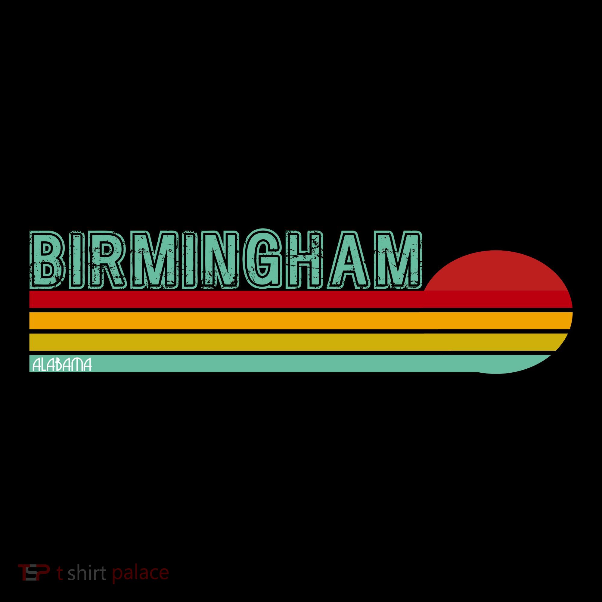 Birmingham Alabama Retro Sunset Coffee Mug