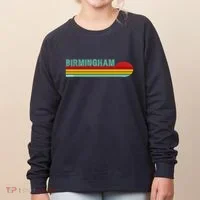 Birmingham Alabama Retro Sunset Women's Sweatshirt thumb 0