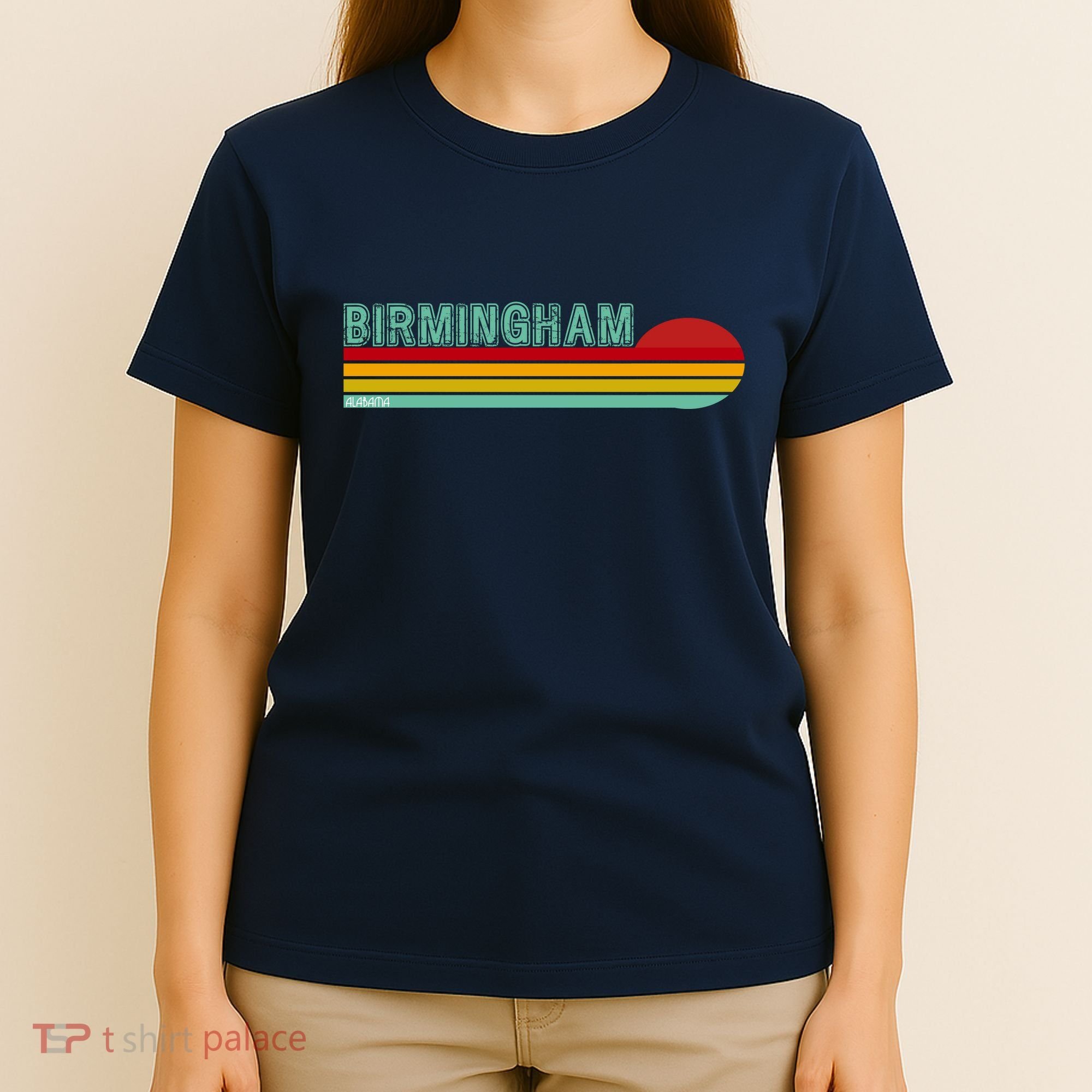 Birmingham Alabama Retro Sunset T-Shirt