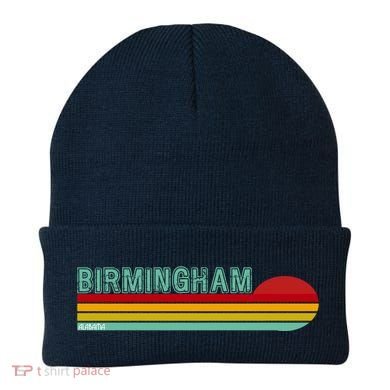 Birmingham Alabama Retro Sunset Beanie