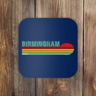 Birmingham Alabama Retro Sunset Coaster