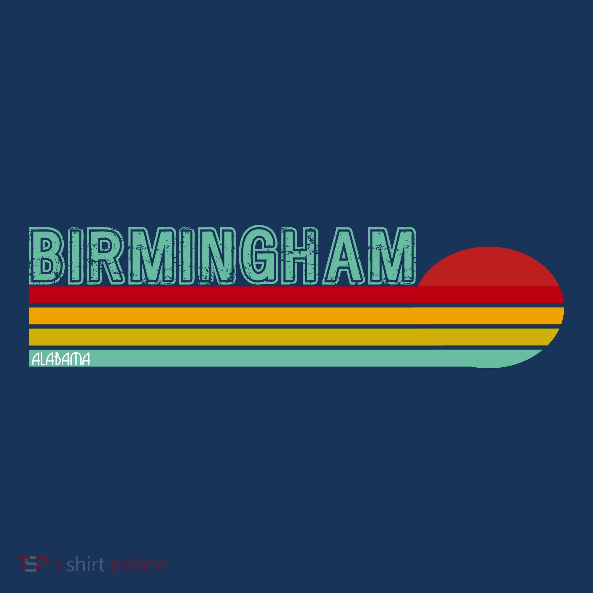 Birmingham Alabama Retro Sunset Women's Tank Top