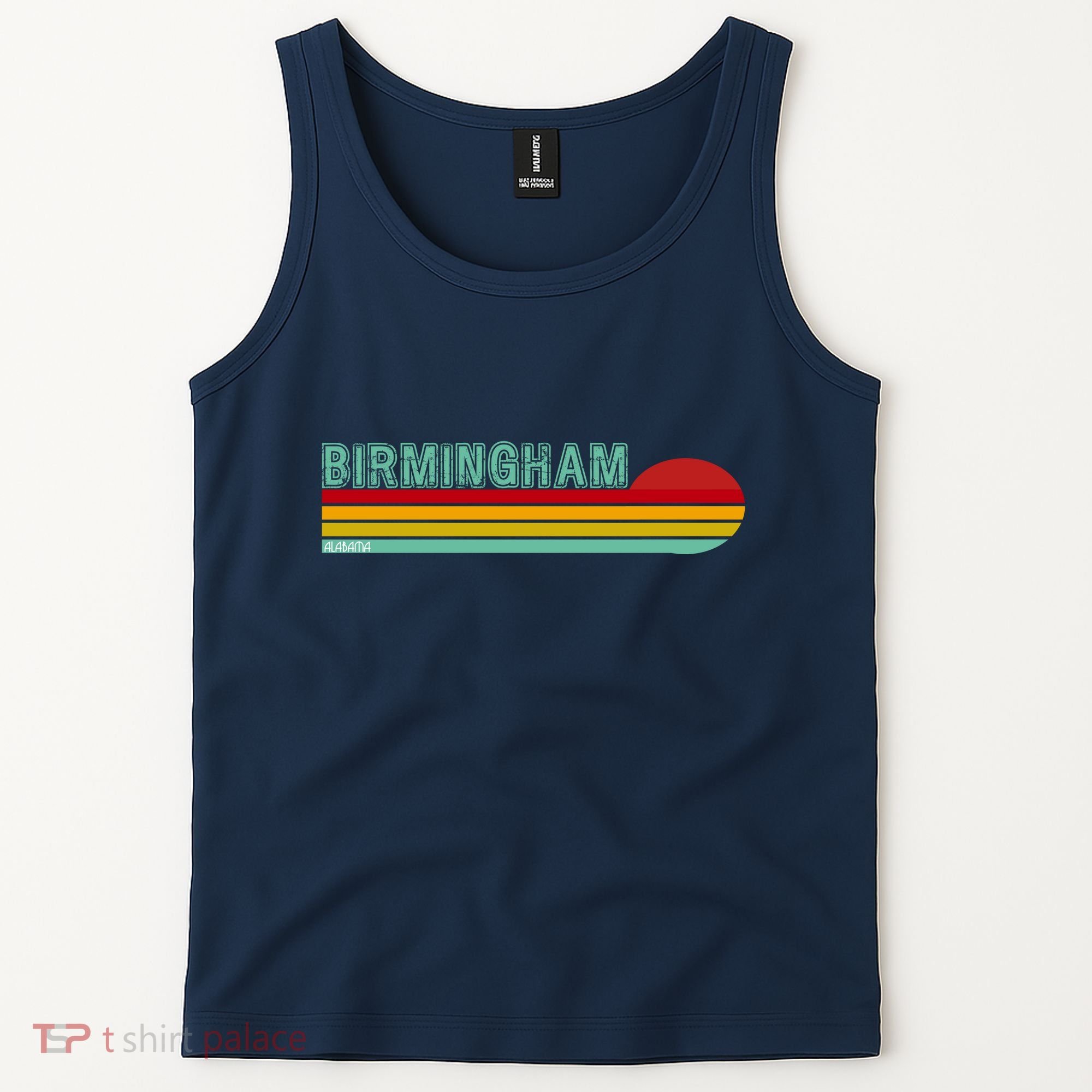 Birmingham Alabama Retro Sunset Tank Top