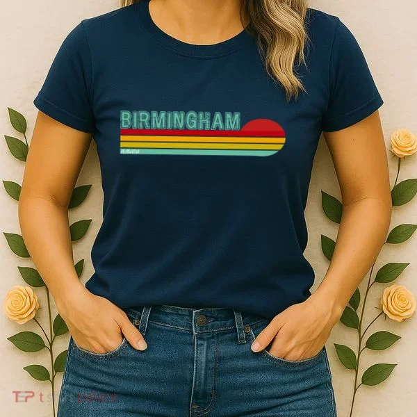Birmingham Alabama Retro Sunset Women's T-Shirt