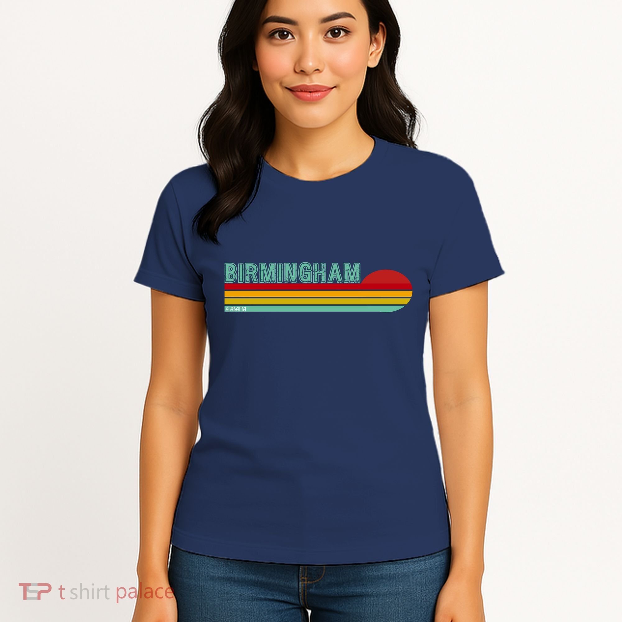 Birmingham Alabama Retro Sunset Women's T-Shirt