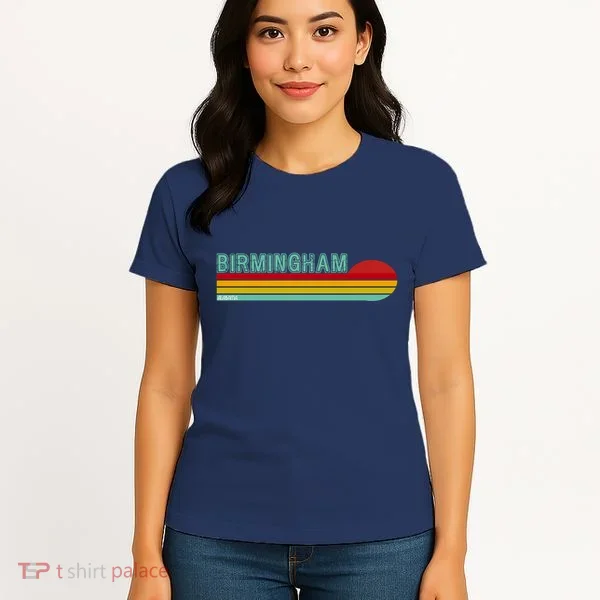 Birmingham Alabama Retro Sunset Women's T-Shirt