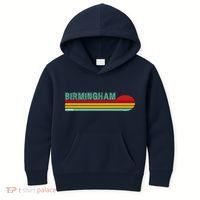 Birmingham Alabama Retro Sunset Kids Hoodie thumb 0
