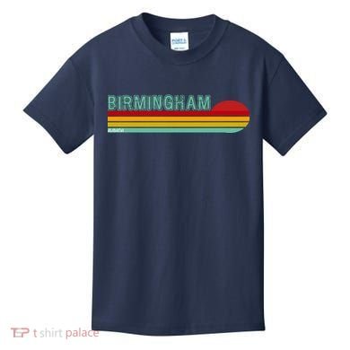 Birmingham Alabama Retro Sunset Kids T-Shirt