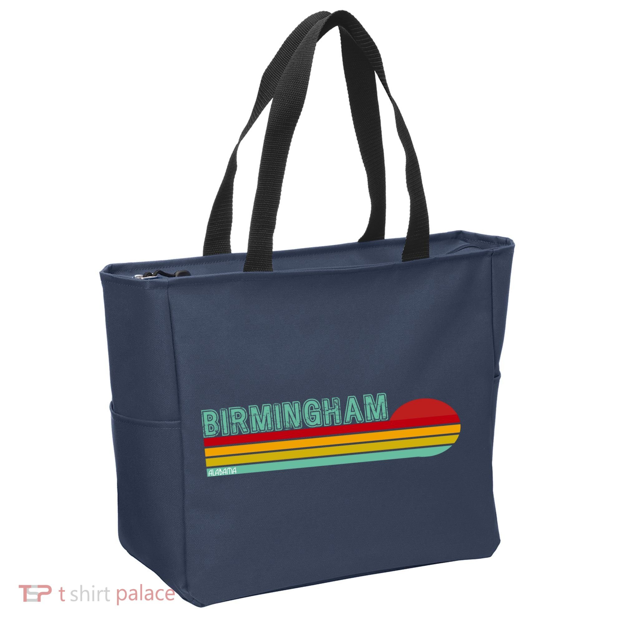 Birmingham Alabama Retro Sunset Tote Bag