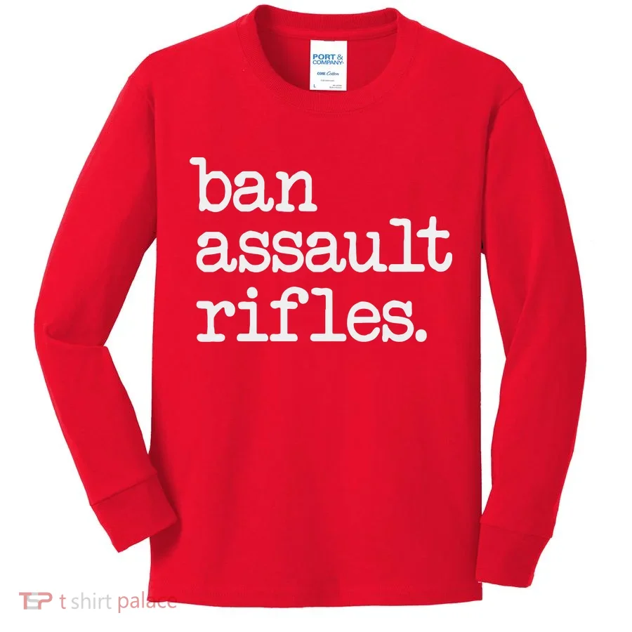 Ban Assault Rifles Kids Long Sleeve Shirt
