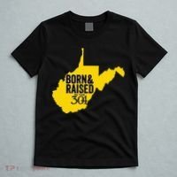 Born And Raised In The 304 West Virginia State Map T-Shirt thumb 5