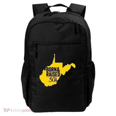 Born And Raised In The 304 West Virginia State Map Backpack