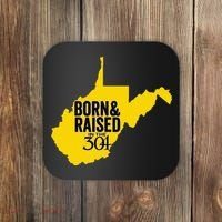 Born And Raised In The 304 West Virginia State Map Coaster thumb 0