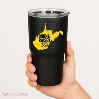Born And Raised In The 304 West Virginia State Map Tumbler thumb 2