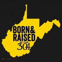 Born And Raised In The 304 West Virginia State Map Mousepad thumb 1