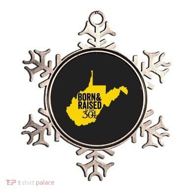 Born And Raised In The 304 West Virginia State Map Ornament