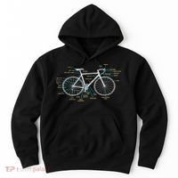 Bicycle Anatomy Road Bike Cycling Hoodie thumb 0