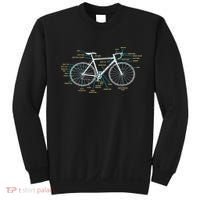 Bicycle Anatomy Road Bike Cycling Sweatshirt thumb 0