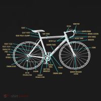 Bicycle Anatomy Road Bike Cycling Mousepad thumb 1