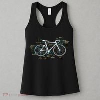 Bicycle Anatomy Road Bike Cycling Women's Tank Top thumb 3