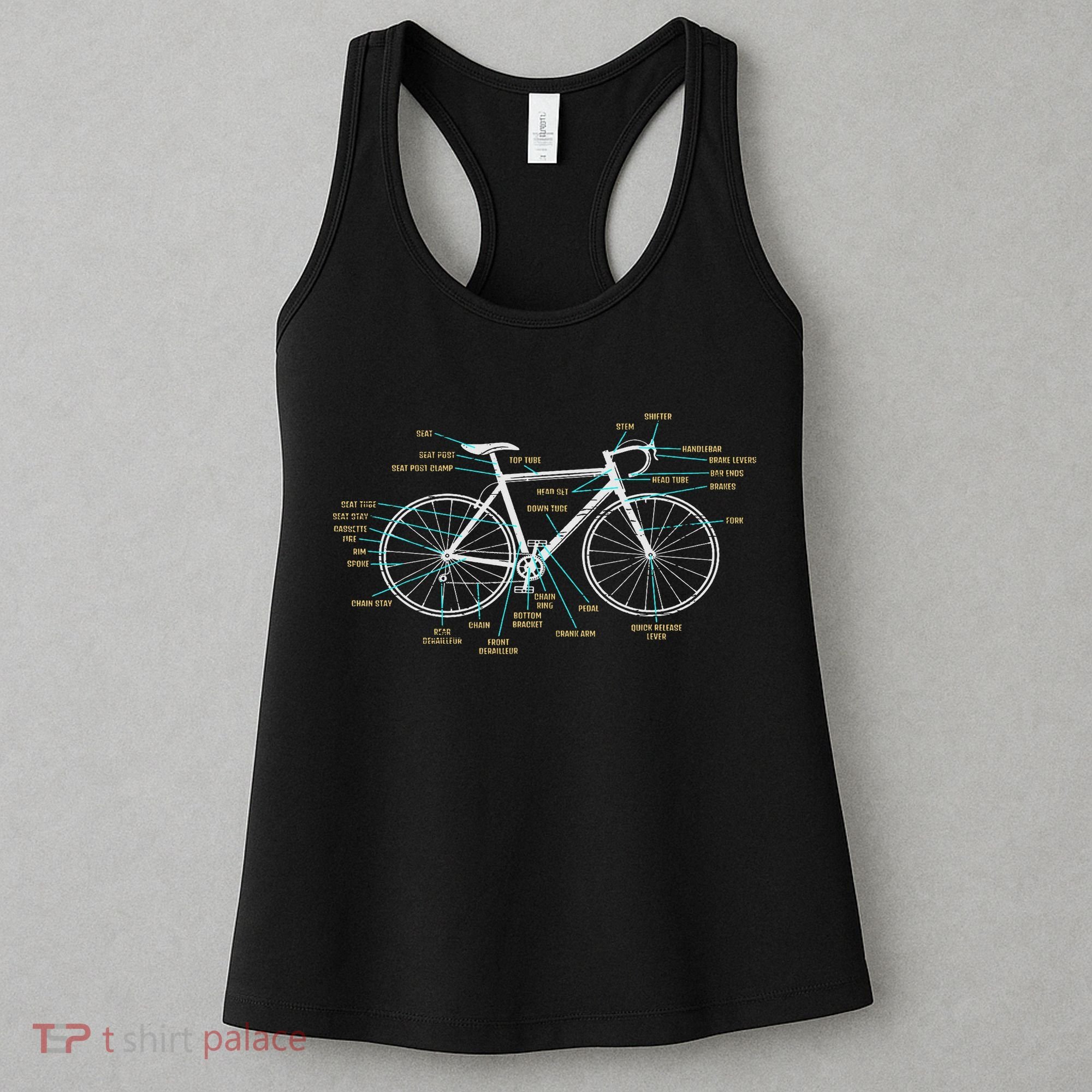 Bicycle Anatomy Road Bike Cycling Women's Tank Top