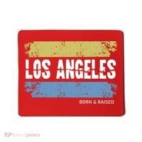 Born And Raised Los Angeles California Mousepad thumb 0