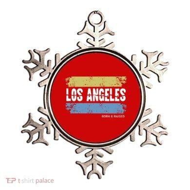 Born And Raised Los Angeles California Ornament