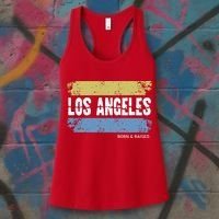 Born And Raised Los Angeles California Women's Tank Top thumb 3