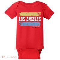 Born And Raised Los Angeles California Baby Bodysuit thumb 0
