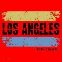 Born And Raised Los Angeles California Santa Hat thumb 1