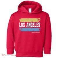 Born And Raised Los Angeles California Toddler Hoodie thumb 0
