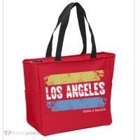 Born And Raised Los Angeles California Tote Bag thumb 2