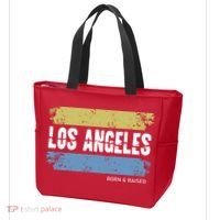 Born And Raised Los Angeles California Tote Bag thumb 3
