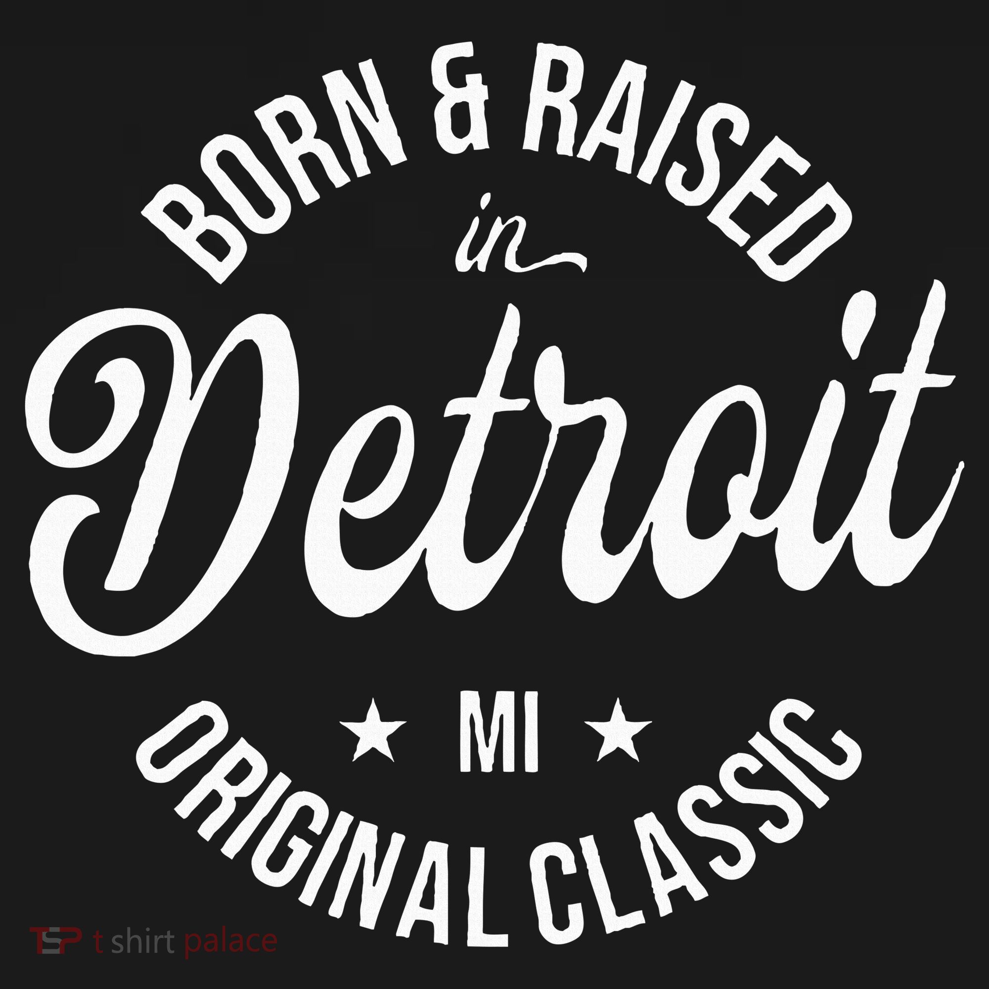 Born And Raised In Detroit Women's Tank Top