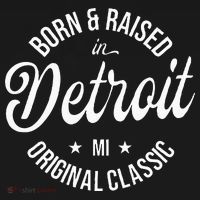Born And Raised In Detroit Baby Bodysuit thumb 2