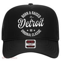 Born And Raised In Detroit Hat thumb 0