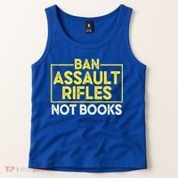 Ban Assault Rifles Not Books Tank Top thumb 2
