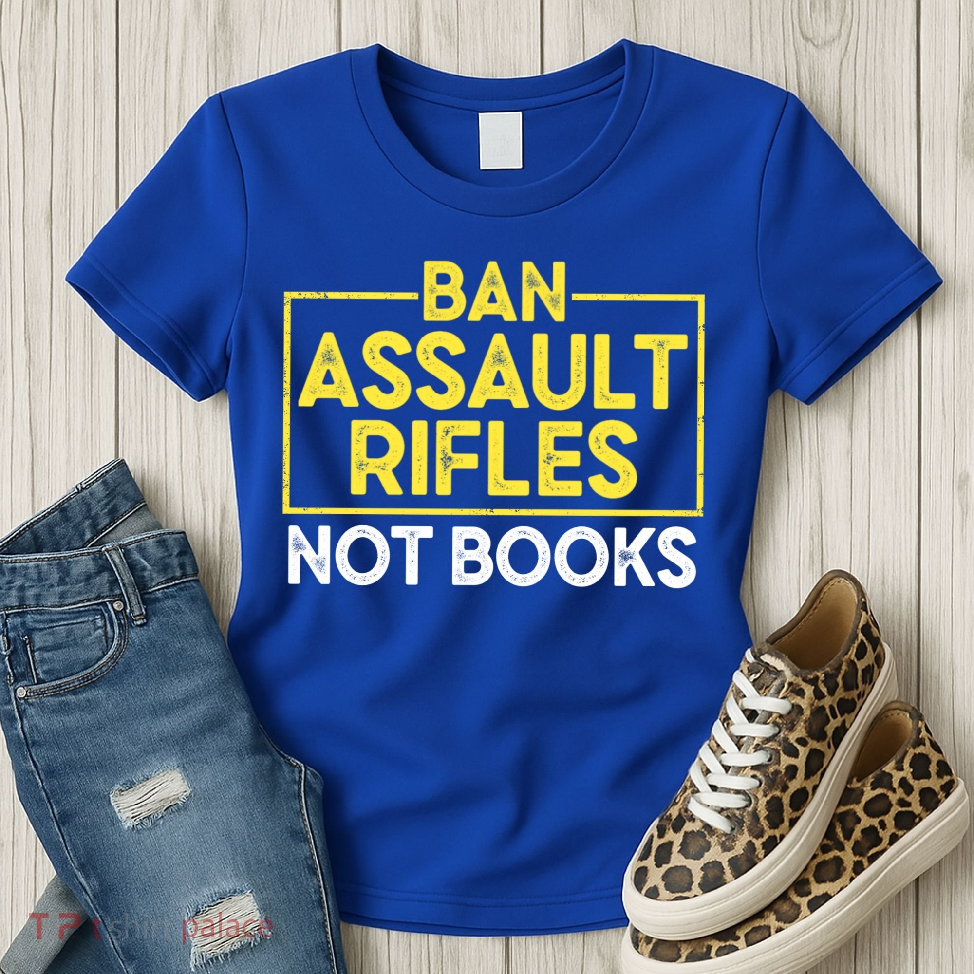 Ban Assault Rifles Not Books Women's T-Shirt
