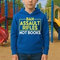 Ban Assault Rifles Not Books Kids Hoodie thumb 2