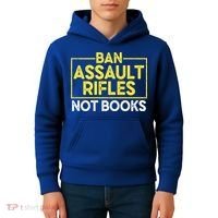 Ban Assault Rifles Not Books Kids Hoodie thumb 4