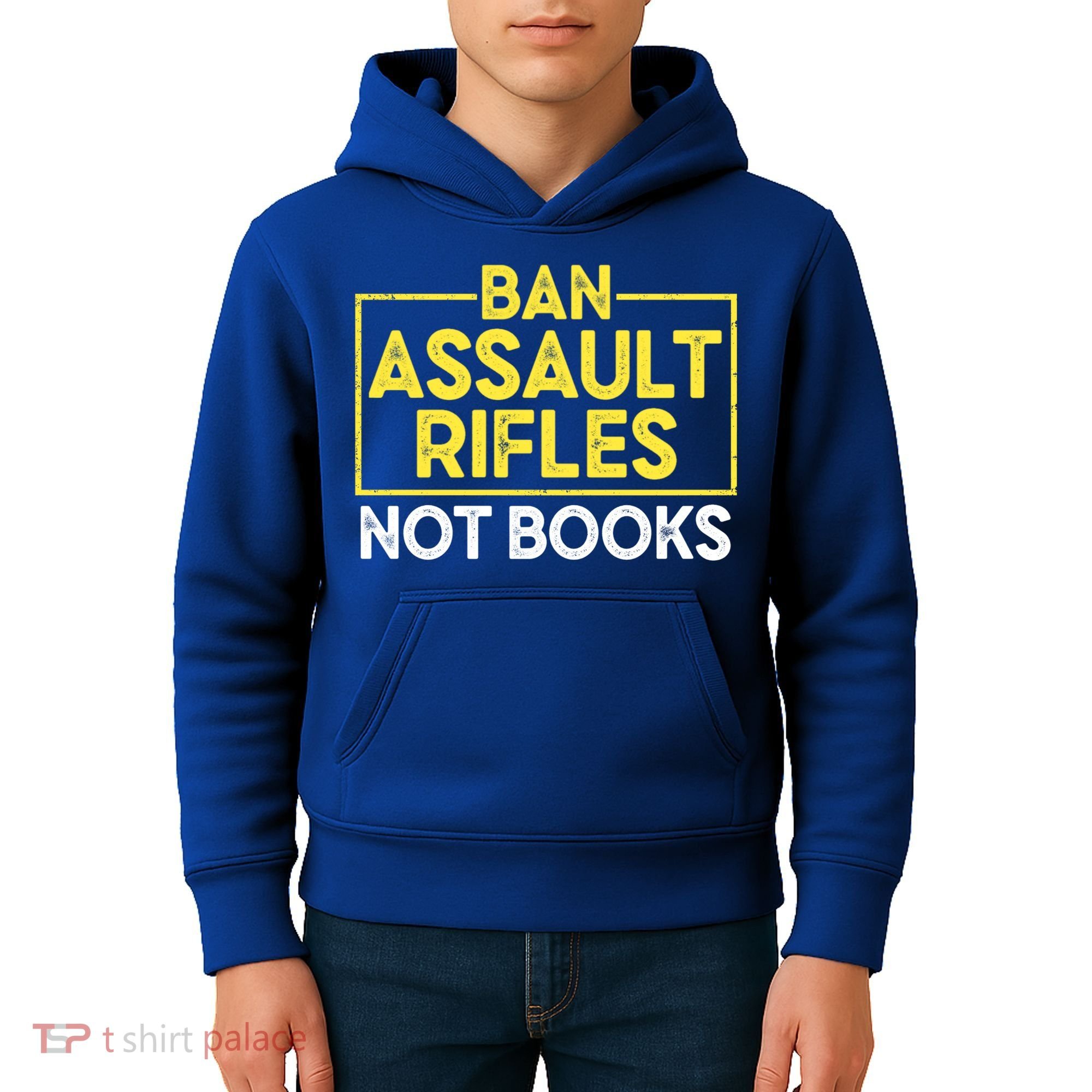 Ban Assault Rifles Not Books Kids Hoodie