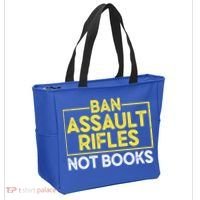 Ban Assault Rifles Not Books Tote Bag thumb 2