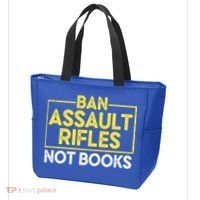 Ban Assault Rifles Not Books Tote Bag thumb 3